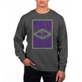 thumbnail image 1 of Men's Uscape Apparel Black TCU Horned Frogs Pigment Dyed Fleece Crewneck Sweatshirt, 1 of 1