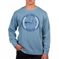 thumbnail image 1 of Men's Uscape Apparel Blue Air Force Falcons Pigment Dyed Fleece Crew Neck Sweatshirt, 1 of 1