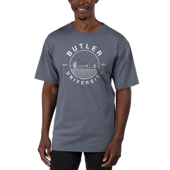 Men's Uscape Apparel Blue Butler Bulldogs Garment Dyed T-Shirt
