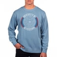 thumbnail image 1 of Men's Uscape Apparel Blue Ole Miss Rebels Pigment Dyed Fleece Crew Neck Sweatshirt, 1 of 1