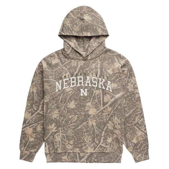 Men's Uscape Apparel Camo Nebraska Huskers Back Bay Fleece Hoodie