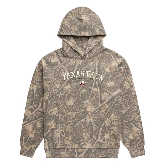 Men's Uscape Apparel  Camo Texas Tech Red Raiders Back Bay Fleece Hoodie
