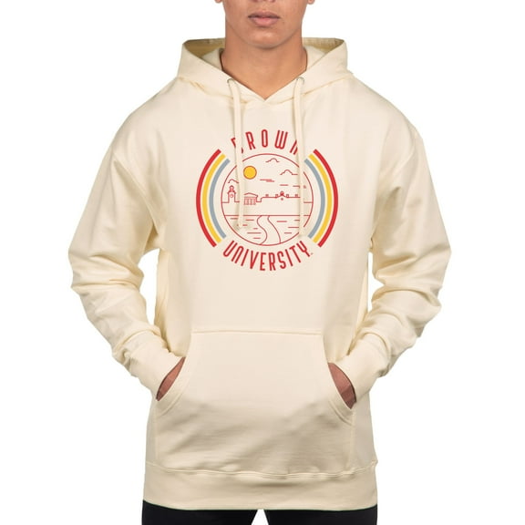 Men's Uscape Apparel Cream Brown Bears Standard Pullover Hoodie