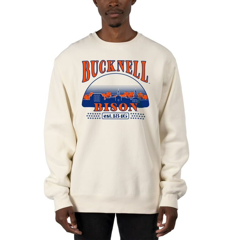 Men s Uscape Apparel Cream Bucknell Bison Premium Heavyweight Pullover Sweatshirt Walmart