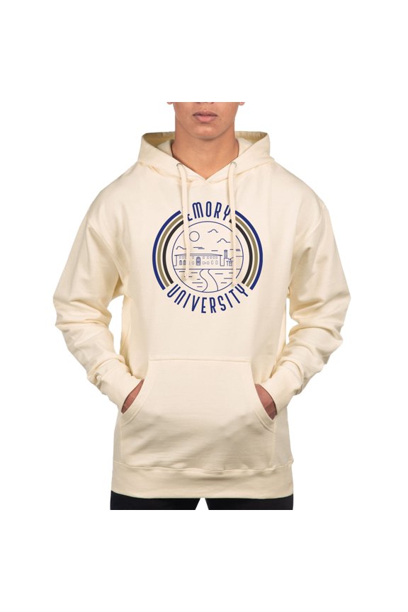 Men's Uscape Apparel Cream Emory Eagles Standard Pullover Hoodie