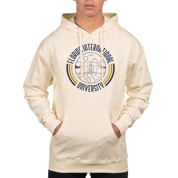 Men's Uscape Apparel Cream FIU Panthers Standard Pullover Hoodie