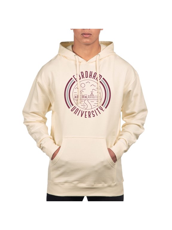 Men's Uscape Apparel Cream Fordham Rams Standard Pullover Hoodie