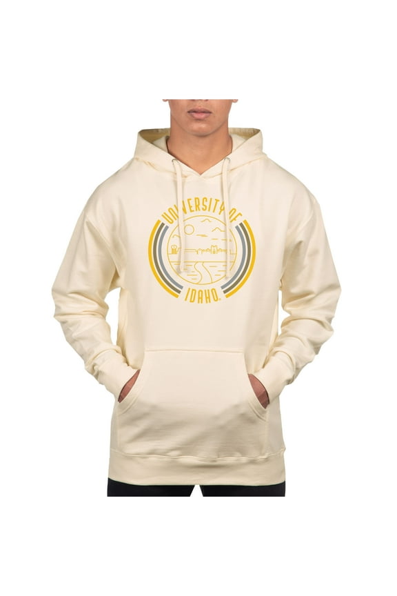 Men's Uscape Apparel Cream Idaho Vandals Standard Pullover Hoodie