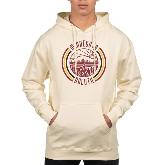 Men's Uscape Apparel Cream Minnesota Duluth Bulldogs Standard Pullover Hoodie