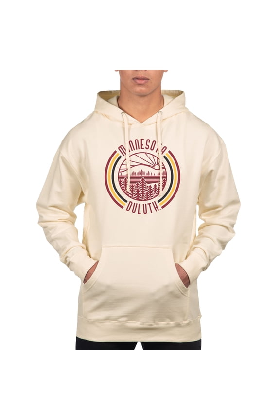 Men's Uscape Apparel Cream Minnesota Duluth Bulldogs Standard Pullover Hoodie