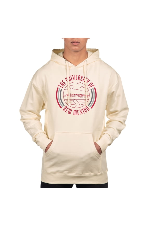 Men's Uscape Apparel Cream New Mexico Lobos Standard Pullover Hoodie