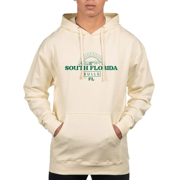 Men's Uscape Apparel Cream South Florida Bulls Standard Pullover Hoodie