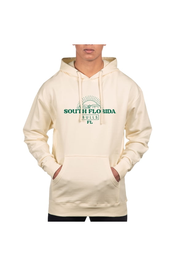 Men's Uscape Apparel Cream South Florida Bulls Standard Pullover Hoodie