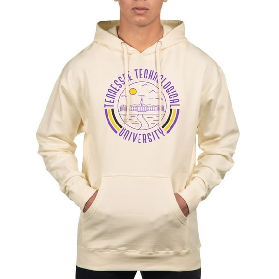 Men's Uscape Apparel Cream Tennessee Tech Golden Eagles Standard Pullover Hoodie