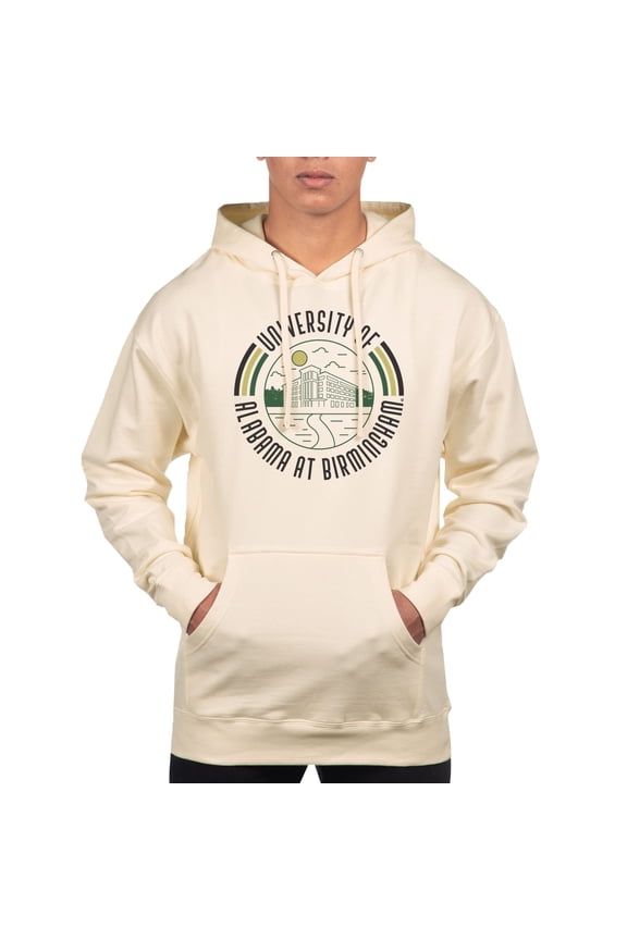 Men's Uscape Apparel Cream UAB Blazers Standard Pullover Hoodie