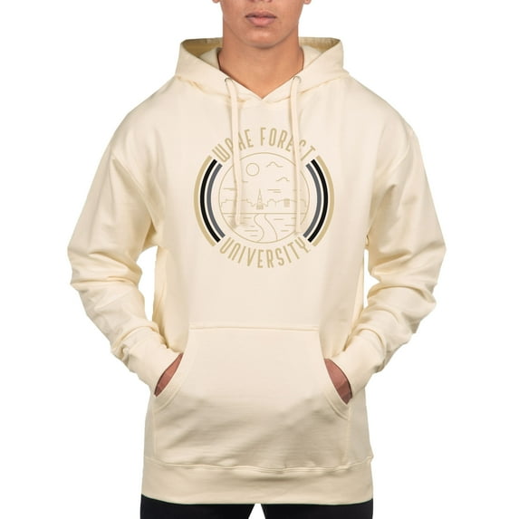 Men's Uscape Apparel Cream Wake Forest Demon Deacons Standard Pullover Hoodie