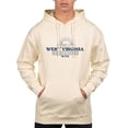 thumbnail image 1 of Men's Uscape Apparel Cream West Virginia Mountaineers Standard Pullover Hoodie, 1 of 1