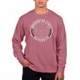 thumbnail image 1 of Men's Uscape Apparel Crimson Washington State Cougars Pigment Dyed Fleece Crew Neck Sweatshirt, 1 of 1