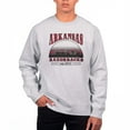 thumbnail image 1 of Men's Uscape Apparel Heather Gray Arkansas Razorbacks Premium Heavyweight Crewneck Sweatshirt, 1 of 1