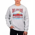 thumbnail image 1 of Men's Uscape Apparel Heather Gray Delaware State Hornets Premium Heavyweight Pullover Sweatshirt, 1 of 1