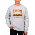 thumbnail image 1 of Men's Uscape Apparel Heather Gray Maryland Terrapins Premium Heavyweight Crewneck Sweatshirt, 1 of 1