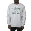thumbnail image 1 of Men's Uscape Apparel Heather Gray Tulane Green Wave Premium Heavyweight Crew Neck Sweatshirt, 1 of 1