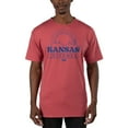 thumbnail image 1 of Men's Uscape Apparel Light Red Kansas Jayhawks Garment Dyed T-Shirt, 1 of 1