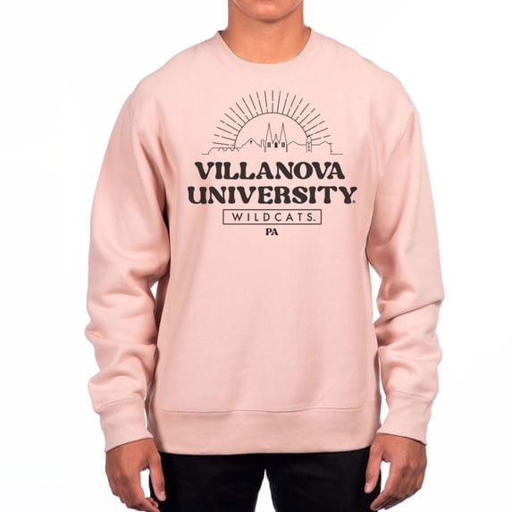 Men's Uscape Apparel Pink Villanova Wildcats Premium Heavyweight Pullover Sweatshirt