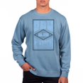 thumbnail image 1 of Men's Uscape Apparel Powder Blue Old Dominion Monarchs Pigment Dyed Fleece Crewneck Sweatshirt, 1 of 1