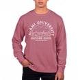 thumbnail image 1 of Men's Uscape Apparel Red Miami University RedHawks Pigment Dyed Fleece Sweatshirt, 1 of 1