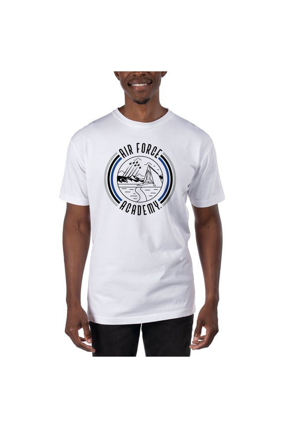 Men's Uscape Apparel White Air Force Falcons T-Shirt
