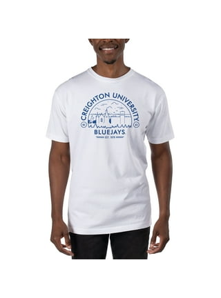 Men's Champion Gray Creighton Bluejays Icon Logo Volleyball Jersey T-Shirt