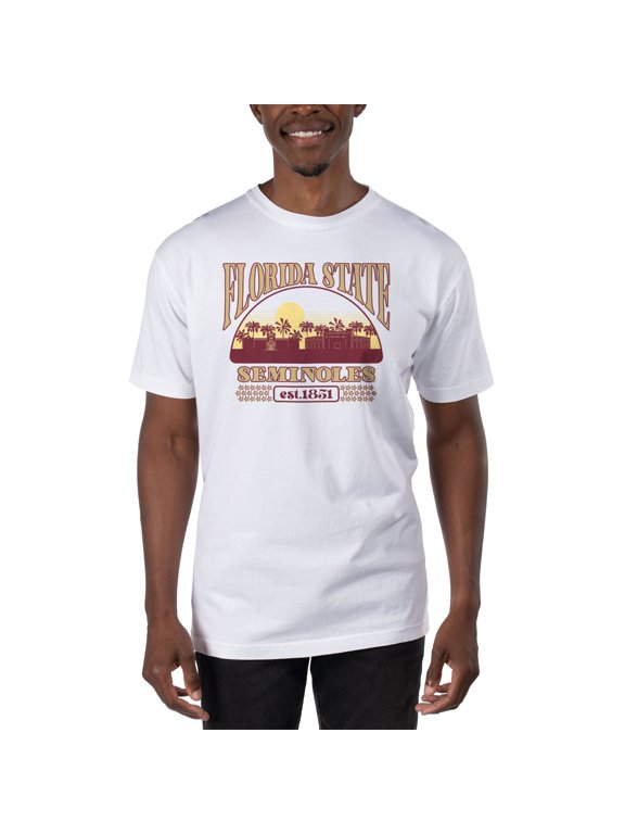 Men's Uscape Apparel White Florida State Seminoles T-Shirt