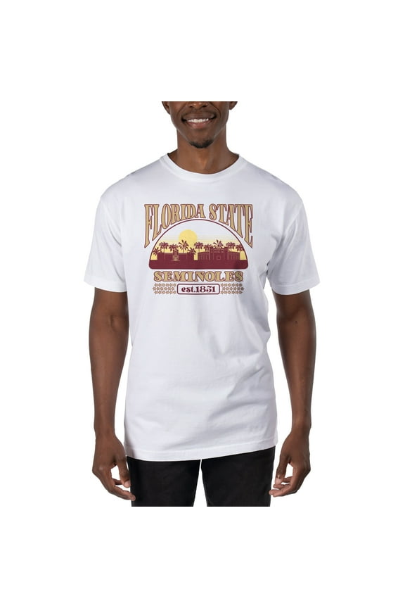Men's Uscape Apparel White Florida State Seminoles T-Shirt