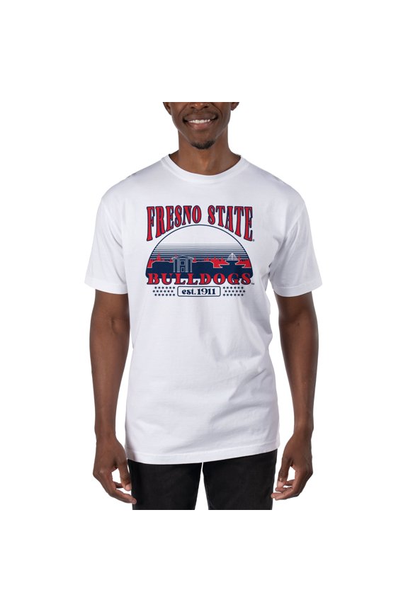 Men's Uscape Apparel White Fresno State Bulldogs T-Shirt