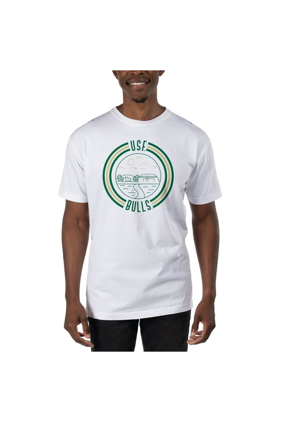 Men's Uscape Apparel White South Florida Bulls T-Shirt