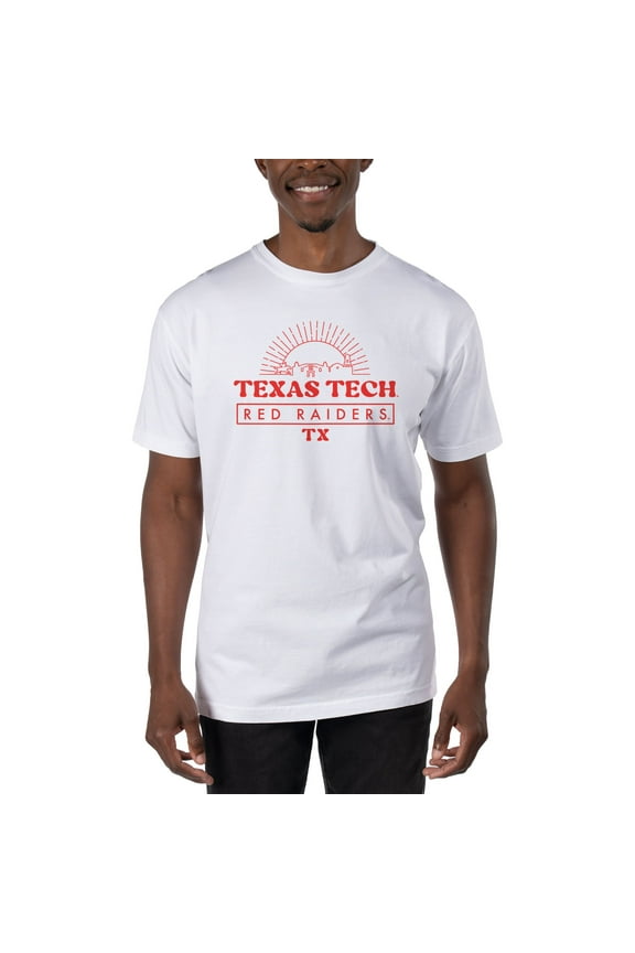Men's Uscape Apparel White Texas Tech Red Raiders T-Shirt