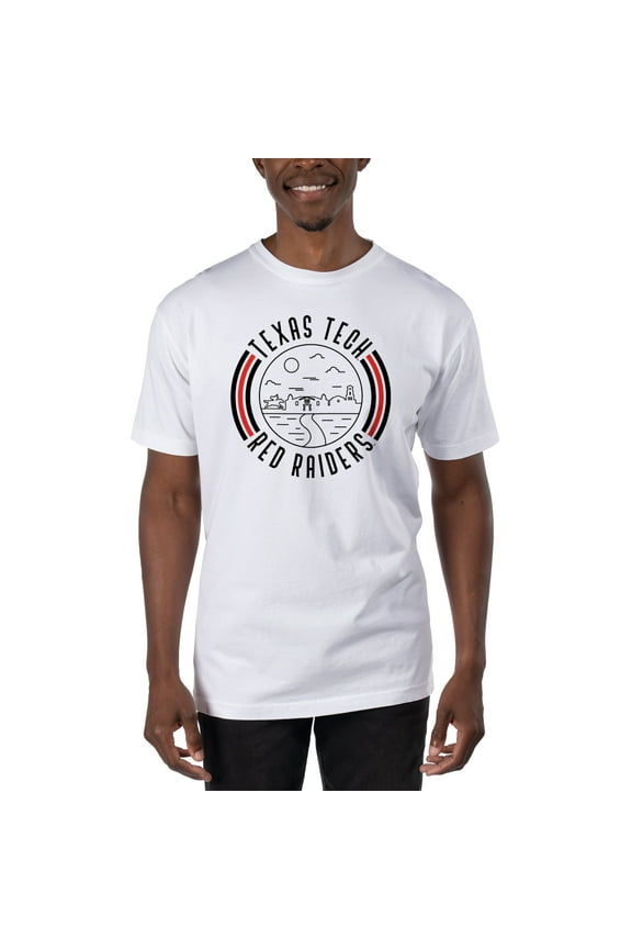 Men's Uscape Apparel White Texas Tech Red Raiders T-Shirt