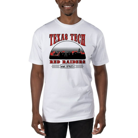 Men's Uscape Apparel White Texas Tech Red Raiders T-Shirt