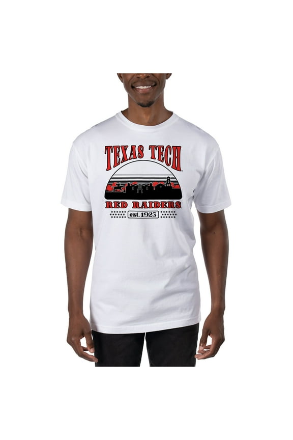 Men's Uscape Apparel White Texas Tech Red Raiders T-Shirt