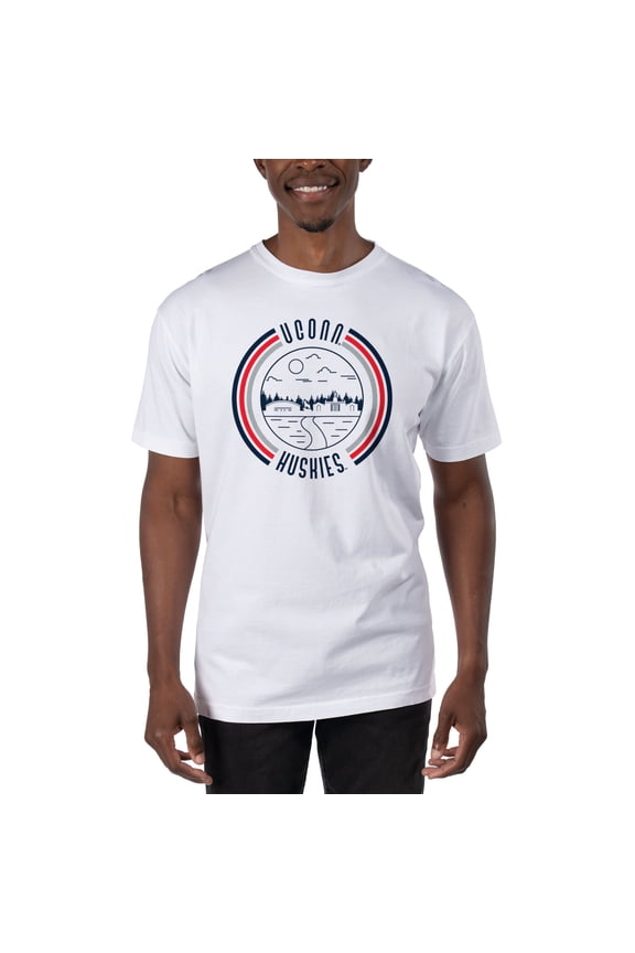 Men's Uscape Apparel White UConn Huskies T-Shirt