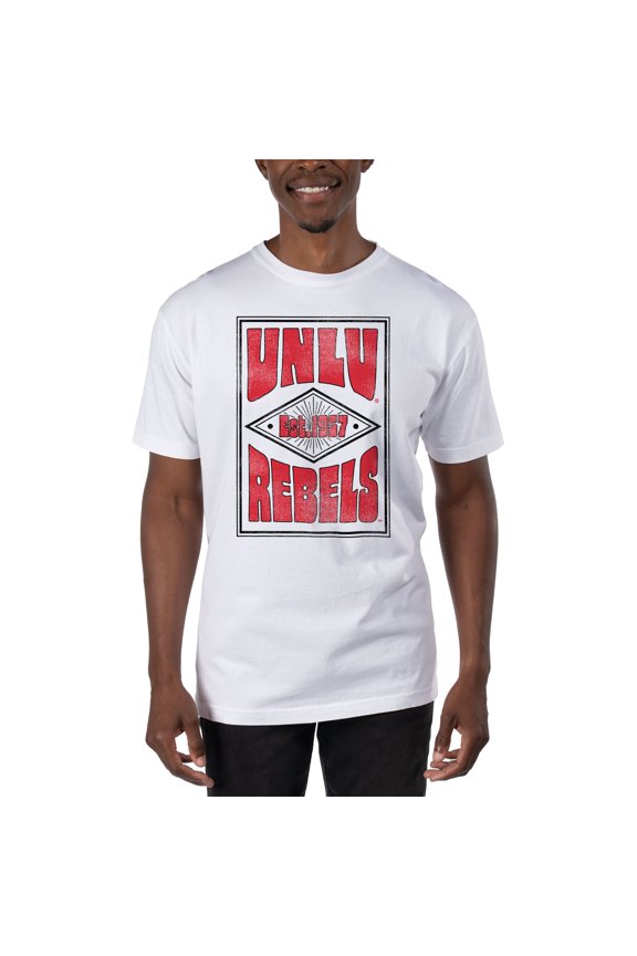 Men's Uscape Apparel White UNLV Rebels T-Shirt