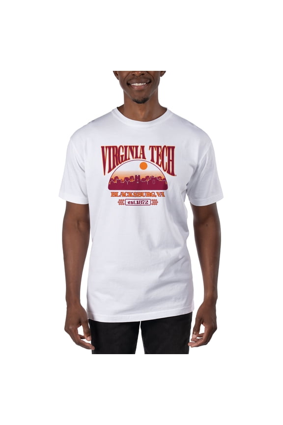 Men's Uscape Apparel White Virginia Tech Hokies T-Shirt