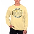 thumbnail image 1 of Men's Uscape Apparel Yellow Tennessee Chattanooga Mocs Pigment Dyed Fleece Crew Neck Sweatshirt, 1 of 1