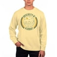 thumbnail image 1 of Men's Uscape Apparel Yellow Vermont Catamounts Pigment Dyed Fleece Crew Neck Sweatshirt, 1 of 1