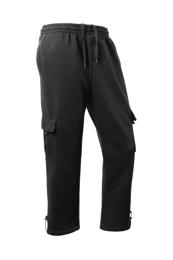 Men's Utility Heavyweight Fleece Cargo Sweatpants with Pockets