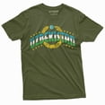 thumbnail image 1 of Men's Uzbekistan T-shirt Uzbeki coat of arms country patriotic tee shirt (X-Large Military Green), 1 of 7