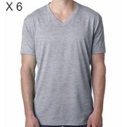 Mens 4.5 oz SoftStyle V-Neck T-Shirt 3 Pack - Walmart.com