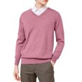 thumbnail image 1 of Men's V-Neck Knit Sweater Long Sleeve Solid Color Classic Fit Casual Pullover, 1 of 4