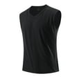 thumbnail image 1 of Men's V-Neck Modal Slim Fit Muscle T-Shirt Black XL 46"-48", 1 of 3